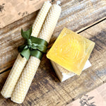 Trio Beeswax candles