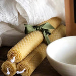 Trio Beeswax candles