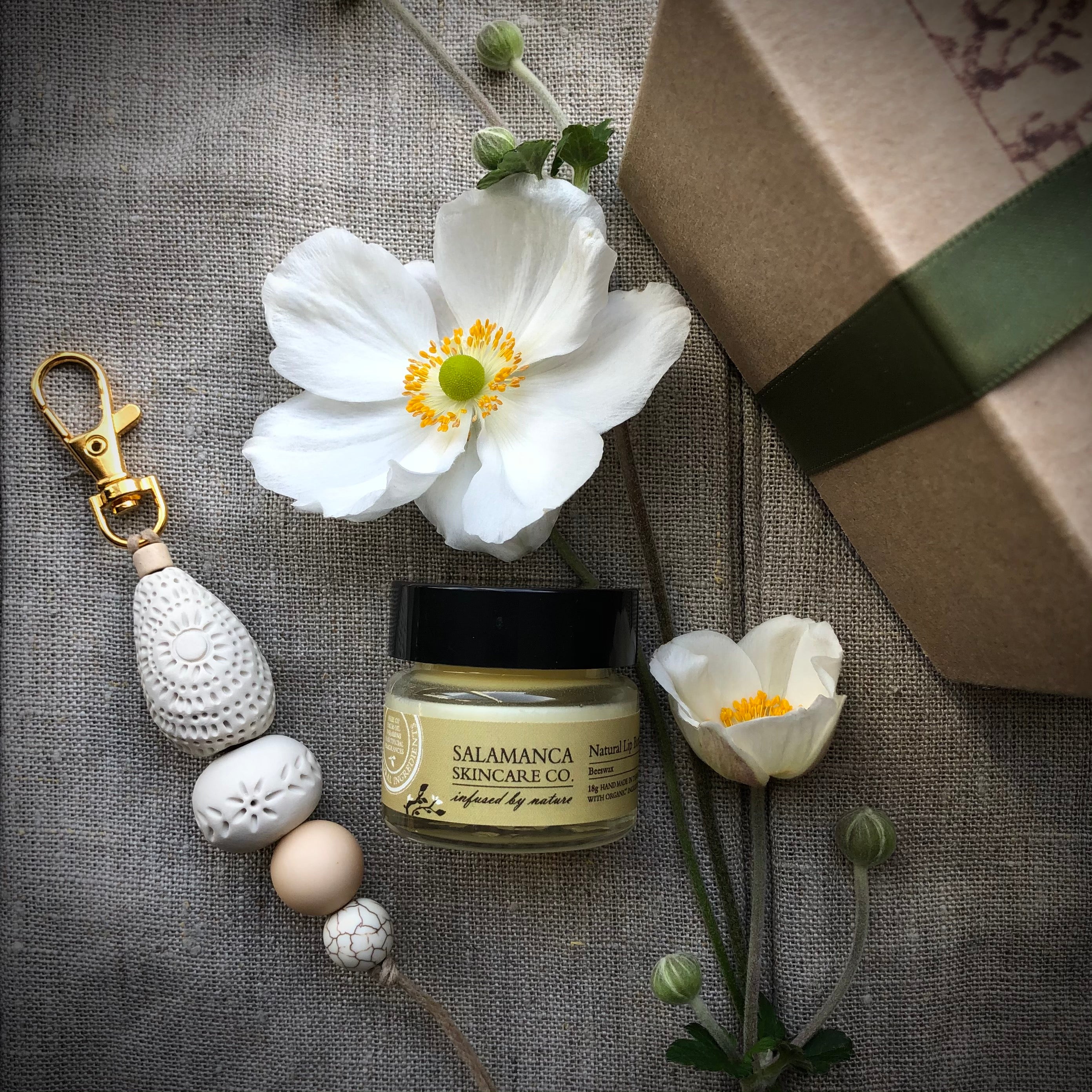 Bellebird Handmade Keyring & Lip Butter Gift Box-Tasmanian gift hamper-Salamanca Skincare Co.